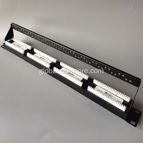 CAT6 Patch Panel 1U 24 ports patch panel with cable management Supplier